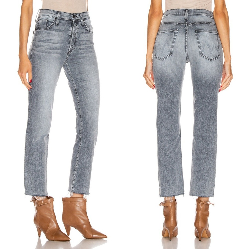 MOTHER The Tomcat‎ Ankle Fray Jeans in Static